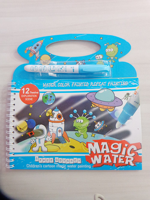 Magic Water Coloring Doodle Book & Magic Pen